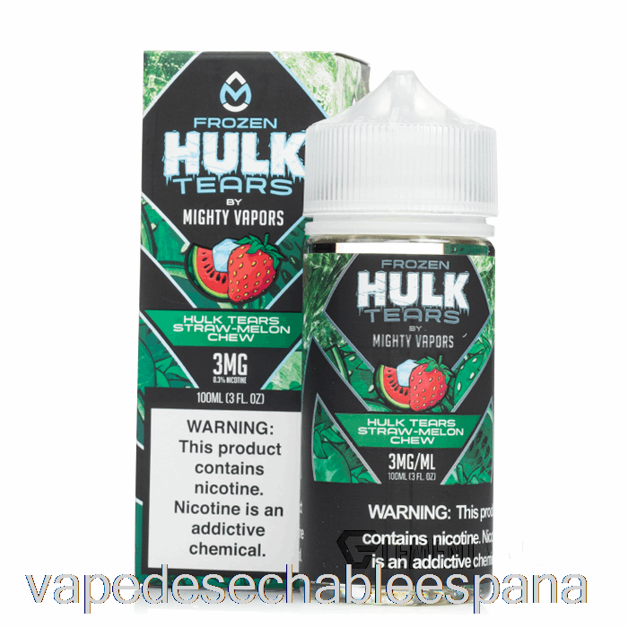 Vape Desechable España Frozen Hulk Lágrimas Paja Melón Masticable - Hulk Lágrimas - 100ml 0mg